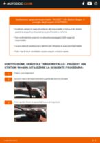 Sostituzione Tergicristalli anteriore e posteriore PEUGEOT 406: tutorial PDF passo-passo