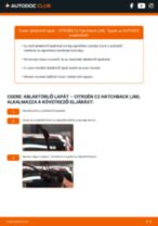Útmutató PDF C2 Hatchback (JM) 1.4 16V karbantartásáról