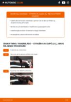 Trin-for-trin PDF-tutorial om skift af CITROËN C4 Coupe (LA_) Viskerblade