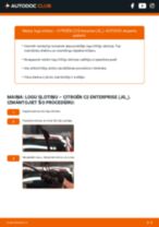 C2 Hatchback (JM) 1.4 HDi Stikla tīrītāja slotiņa: kā nomainīt? Pakāpeniskas rokasgrāmatas