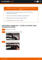 Udskiftning af Viskerblade foran og bag CITROËN C4 AIRCROSS: manual pdf