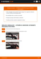 Metlice brisalcev spredaj in zadaj CITROËN C4 AIRCROSS 2011 | PDF priročnik za zamenjavo