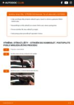 Podrobné PDF tutoriály, jak vyměnit List stěrače na autě CITROËN DS3 Convertible