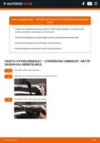 Vaiheittainen PDF-opas: kuinka vaihtaa CITROËN DS3 Convertible -mallin Pyyhkijänsulat