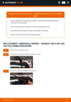 Online manual on changing Wipers yourself on PEUGEOT 308 SW II