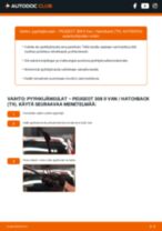 PEUGEOT 308 II Kasten / Schrägheck (T9) Pyyhkijänsulat vaihto : opas pdf