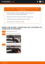 308 III Hatchback PureTech 110 (FPHNPL) Stikla tīrītāja slotiņa: kā nomainīt? Pakāpeniskas rokasgrāmatas