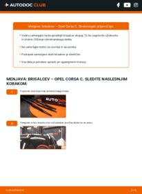 Kako izvesti menjavo: Metlica brisalnika stekel Corsa C Hatchback (X01) 1.2 (F08, F68)