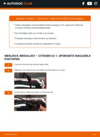 Kako izvesti menjavo: Metlica brisalnika stekel C3 I Hatchback (FC, FN) 1.4 HDi