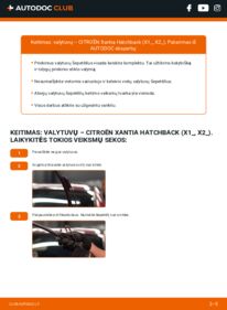 Kaip atlikti keitimą: Citroen Xantia X1 1.9 Turbo D Valytuvo gumelė