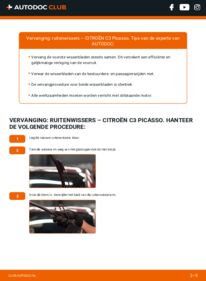 Vervanging uitvoeren: Ruitenwissers 1.6 HDI 90 Citroën C3 Picasso
