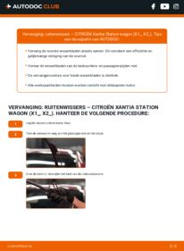 Vervanging uitvoeren: Ruitenwissers 1.9 Turbo D Citroen Xantia Station Wagon
