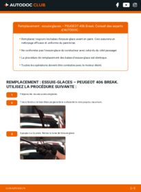 Comment effectuer un remplacement de Essuie-glace 2.0 HDI 110 Peugeot 406 Break
