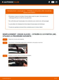 Comment effectuer un remplacement de Essuie-glace 1.4 HDi Citroën C2 3 Portes