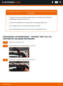 Vervanging uitvoeren: Ruitenwissers 2.2 HDi Peugeot 4007 SUV 4x4