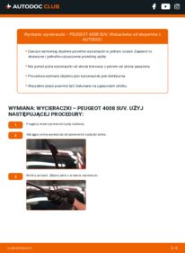 Jak wymienić Pióro wycieraczki 4008 SUV 1.8 HDi AWC