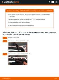 Jak provést výměnu: List stěrače DS3 Cabrio 1.6 HDi 90