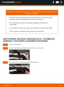 Sostituzione di Tergicristalli Citroen DS3 Cabrio 1.6 HDi 90