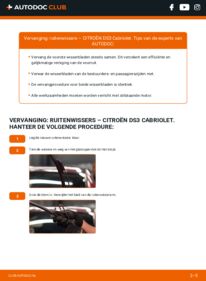 Vervanging uitvoeren: Ruitenwissers 1.6 HDi 90 Citroen DS3 Cabrio