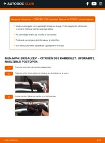 Kako izvesti menjavo: Metlica brisalnika stekel DS3 Cabrio 1.6 HDi 90