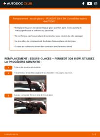 Comment effectuer un remplacement de Essuie-glace 1.6 BlueHDi 120 Peugeot 308 SW Break