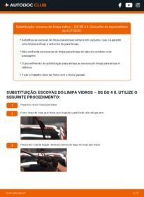 Como realizar a substituição de Escovas do Limpa Vidros PureTech 130 DS DS 4 II