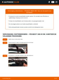 Vervangen: Ruitenwissers PureTech (FRHNSL, FRHNST) PEUGEOT 308 III SW