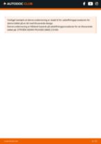 Den professionelle guide til udskiftning af Bremseklodser på din Citroen Berlingo First 1.6 HDI 75 (MF9HW, GJ9HWC, GF9HWC, GN9HWC)