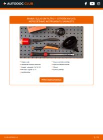 Kā veikt nomaiņu: 2.1 TD 12V CITROËN XM (Y3) Eļļas filtrs
