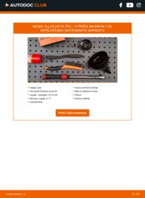 Kā veikt nomaiņu: 2.1 TD 12V CITROËN XM Break (Y3) Eļļas filtrs