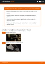 Online návod jak vyměnit Kabinovy filtr na TOYOTA PRIUS Hatchback (NHW20_)