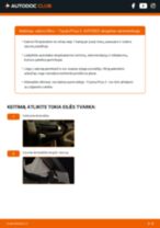 Oro filtras, keleivio vieta pakeitimas TOYOTA PRIUS Hatchback (NHW20_) - patarimai ir gudrybės