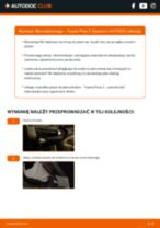 Jak wymienić Filtr kabinowy przeciwpyłkowy w TOYOTA PRIUS Hatchback (NHW20_) - porady i wskazówki