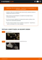 Mudar Filtro do Habitáculo TOYOTA PRIUS Hatchback (NHW20_): guia pdf