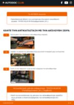 Αντικατάσταση Μάκτρο καθαριστήρα εμπρός και πίσω TOYOTA HILUX VIII Platform/Chassis (_N1_): οδηγίες pdf