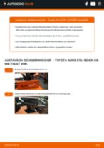 Die professionelle Wegleitung für den Scheibenwischer-Ersatz bei deinem Toyota Auris e15 1.4 D-4D (NDE150_)