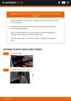 Žingsnis po žingsnio pakeiskite TOYOTA bB II (QNC2_) Oro filtras, keleivio vieta PDF vadovas