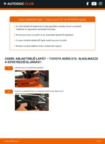 Hogyan végezze a cserét: 1.4 D-4D (NDE150_) Toyota Auris E15 Törlőlapát