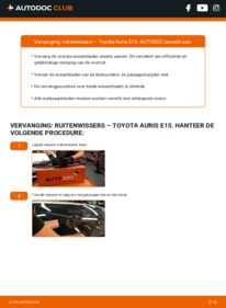 Vervanging uitvoeren: Ruitenwissers 1.4 D-4D (NDE150_) Toyota Auris e15