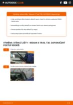 Jak vyměnit a regulovat Ramínko Stěrače NISSAN X-TRAIL: průvodce pdf