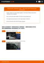 DIY manual on replacing MERCEDES-BENZ A-Class Wiper Blades