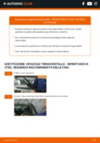 Cambiare Tergicristalli INFINITI M35: manuale tecnico d'officina