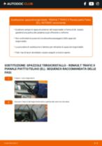 Come cambiare Spazzole tergicristallo posteriore e anteriore RENAULT TRAFIC II Platform/Chassis (EL) - manuale online