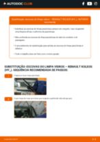 Manuais de reparação para mecânicos profissionais ou entusiastas de automóveis que fazem reparações por conta própria para RENAULT KOLEOS