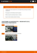 Kuidas vahetada ja reguleerida Mootoriõli NISSAN NOTE: pdf juhend
