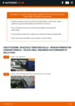 Come cambiare Spazzole tergicristallo anteriore e posteriore NISSAN PRIMASTAR - manuale online