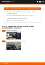 Steg-för-steg-guide i PDF om att byta Torkarblad i NISSAN TIIDA Hatchback