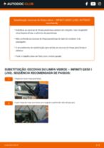 peças para carros INFINITI QX50 I (J50) | PDF Tutorial de reparação