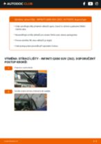 Jak vyměním Stěrač na mém autě QX60 SUV Hybrid AWD? Průvodce krok za krokem