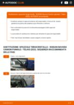 Cambio Tergicristalli anteriore e posteriore NISSAN NAVARA Platform/Chassis: guida pdf